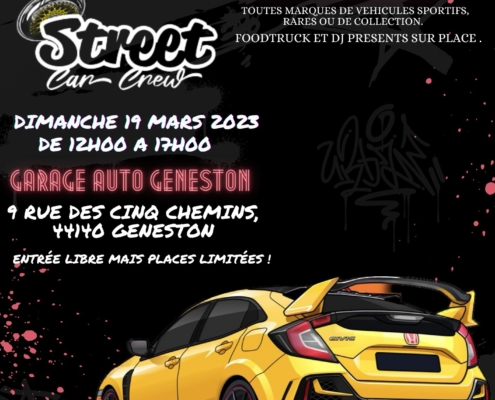 19 mars street car crew rassemblement automobile food truck burger geneston