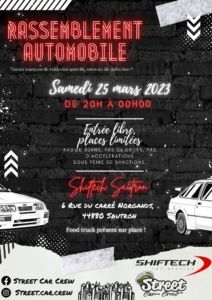 25 mars street car crew rassemblement voiture sautron